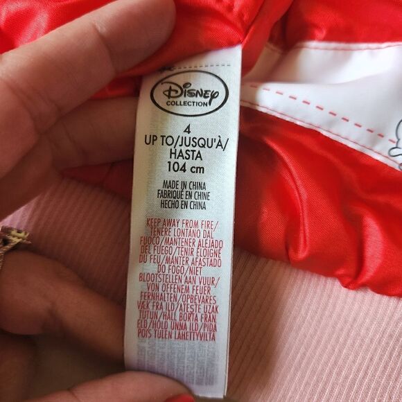 Disney Girl's Minnie Mouse Varsity Bomber Jacket Size 4 - Picture 6 of 8